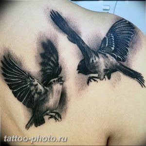 рисунка тату воробей 03.12.2018 №014 - photo tattoo sparrow - tattoo-photo.ru
